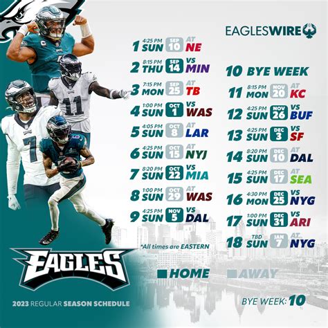 eagles schedule leak|Eagles schedule leaks tracker: Every 2024 schedule leak so far